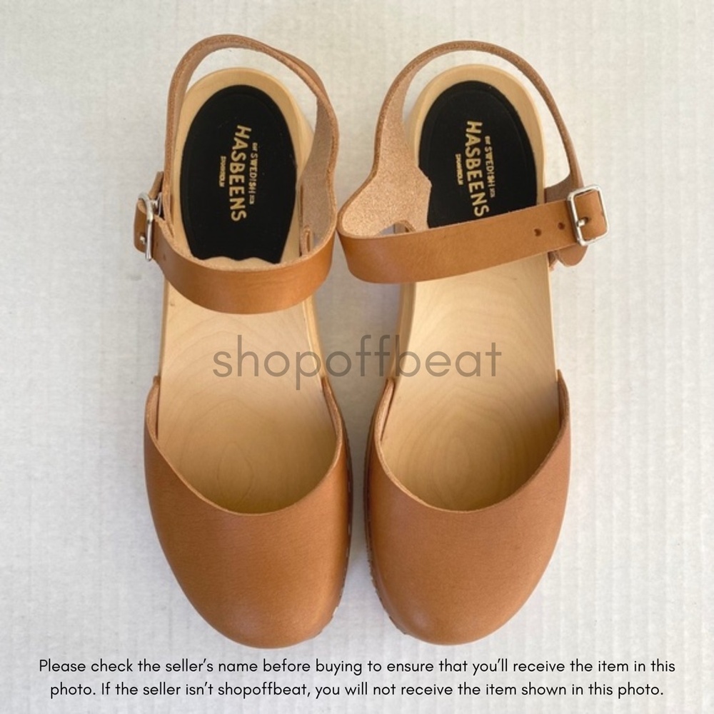 NEW Swedish Hasbeens New Covered Sandal Clog Nature 36 - Picture 5 of 15